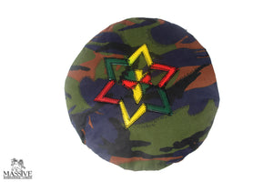 LOCKSMAN green navy blue camouflage - W/ Red Gold and Green Star of David