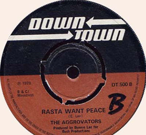 The Aggrovators ‎– Dreadlocks Man / Rasta Want Peace